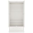Ashby White Wardrobe - 2 Door