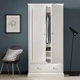 Ashby White Wardrobe - 2 Door