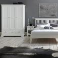 Hampstead White Wardrobe - 3 Door - 3 Drawer