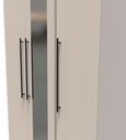 Beverley Cashmere 3 Door Tall Triple Wardrobe - 1 Mirror