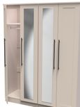 Beverley Cashmere 4 Door Tall Mirror Wardrobe