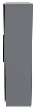 Beverley Grey 4 Door Tall Mirror Wardrobe