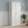 Bordeaux Wardrobe - 2 Door - White
