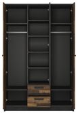 Brooklyn Rustic 3 Door 2 Drawer Wardrobe