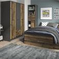 Brooklyn Rustic 3 Door 2 Drawer Wardrobe