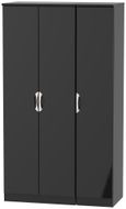 Camden Black Gloss 3 Door Tall Triple Wardrobe