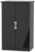 Camden Black Gloss Midi Wardrobe