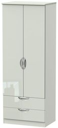 Camden Cashmere 2 Door 2 Drawer Tall Wardrobe
