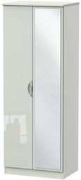 Camden Cashmere 2 Door Tall Wardrobe - 1 Mirror