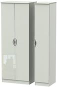 Camden Cashmere 3 Door Tall Triple Wardrobe