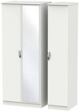Camden Grey 3 Door Triple Wardrobe - 1 Mirror
