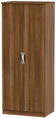 Camden Walnut Effect 2 Door Plain Wardrobe