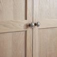 Camille Double Wardrobe - 2 Door - 1 Drawer - French Style - Oak