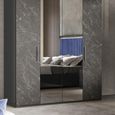 Carvelle Night Dark Grey Wardrobe
