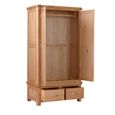 Clarion Wardrobe - 2 Door - Double - Oak