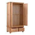 Clarion Wardrobe - 2 Door - Double - Oak