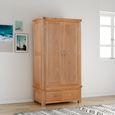 Clarion Wardrobe - 2 Door - Double - Oak