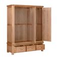 Clarion Wardrobe - 3 Door - Combi - Oak