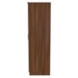 Clearance - Gina Walnut Effect 2 Door Plain Tall Wardrobe - FSS16432