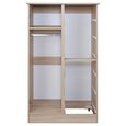 Clearance - Pembroke White 1 Door Midi Wardrobe - FSS16406