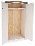 Corona White Mexican Pine 2 Door Wardrobe