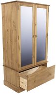 Cotswold Pine 2 Door Combi Wardrobe