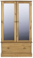 Cotswold Pine 2 Door Combi Wardrobe