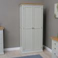 Cotswold Wardrobe - 2 Door - Oak and Painted
