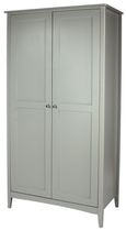 Como Grey Painted 2 Door Wardrobe