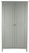 Como Grey Painted 2 Door Wardrobe