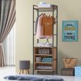 Craven Light Oak 5 Shelves Open Wardrobe