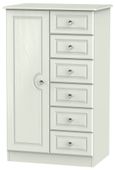Crystal Cashmere 1 Door Midi Wardrobe