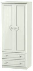 Crystal Cashmere 2 Door 2 Drawer Double Wardrobe