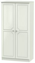 Crystal Cashmere 2 Door Plain Wardrobe - H 182.5cm