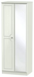 Crystal Cashmere 2 Door Tall Wardrobe - 1 Mirror