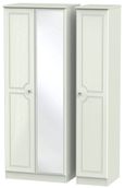 Crystal Cashmere 3 Door Tall Triple Wardrobe - 1 Mirror