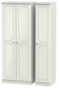Crystal Cashmere 3 Door Tall Triple Wardrobe