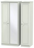Crystal Cashmere 3 Door Triple Wardrobe - 1 Mirror