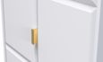 Cube White 2 Door 2 Drawer Tall Wardrobe