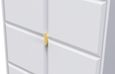 Cube White 2 Door Plain Tall Wardrobe