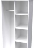 Cube White Front Open Shelf Wardrobe