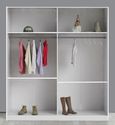 Dalia Grey Italian 4 Door Wardrobe with Mirrors