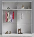 Dalia Light Oak Italian 4 Door Wardrobe with Mirrors