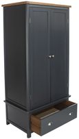 Dunkeld Blue 2 Door 1 Drawer Wardrobe