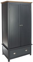 Dunkeld Blue 2 Door 1 Drawer Wardrobe