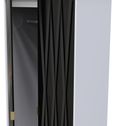 Diamond Black and White 2 Door 2 Drawer Tall Wardrobe