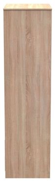 Diamond Oak Effect 2 Door 2 Drawer Tall Wardrobe