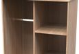 Diamond Oak Effect Front Open Shelf Wardrobe