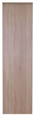 Diamond Oak Effect Front Open Shelf Wardrobe