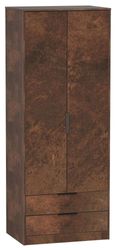 Diego Copper 2 Drawer Tall Wardrobe